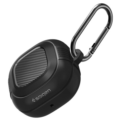 Удароустойчив силиконов калъф за Samsung Galaxy Buds FE / 2 / 2 Pro / Live / Pro от Spigen Rugged Armor - Черен мат