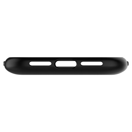 Твърд кейс със стойка за iPhone 11 от Spigen Slim Armor CS - Черен