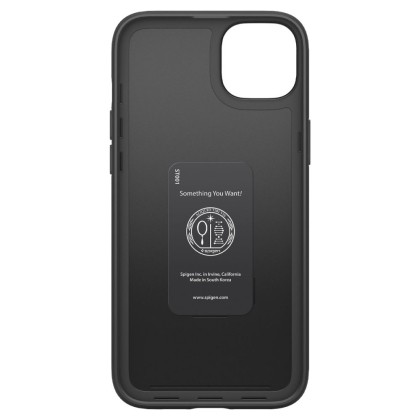 Тънък твърд кейс за iPhone 14 Plus от Spigen Thin Fit - Черен