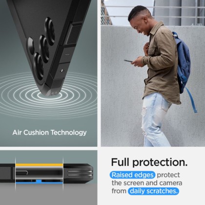 Удароустойчив, твърд кейс за Samsung Galaxy S23 от Spigen Tough Armor - Черен