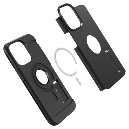 Удароустойчив, твърд кейс с MagSafe за iPhone 14 Pro от Spigen Tough Armor Mag - Черен