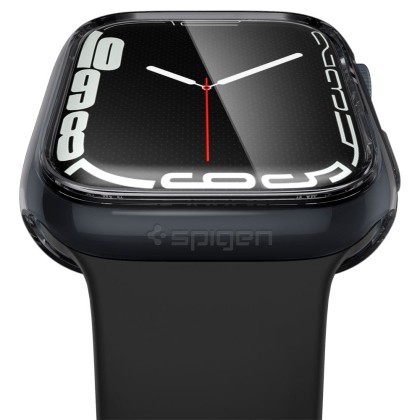 Удароустойчив кейс с протектор за Apple Watch 7/8/9 (45mm) от Spigen Ultra Hybrid - Space Crystal 