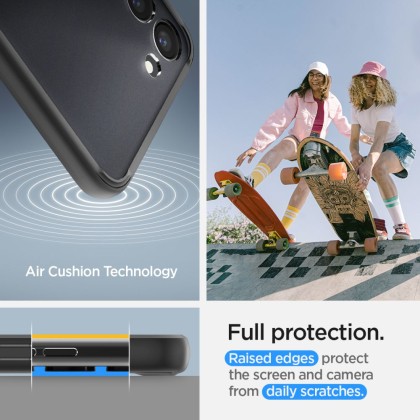 Удароустойчив твърд кейс за Samsung Galaxy S23 от Spigen Ultra Hybrid - Frost Black