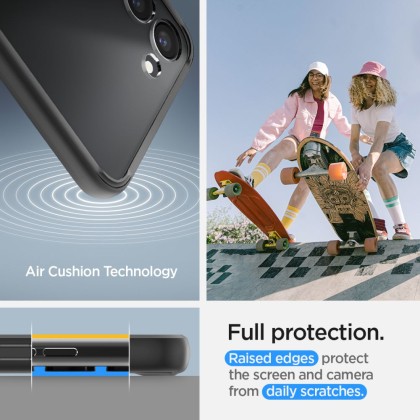 Удароустойчив твърд кейс за Samsung Galaxy S23 от Spigen Ultra Hybrid - Матово Черно