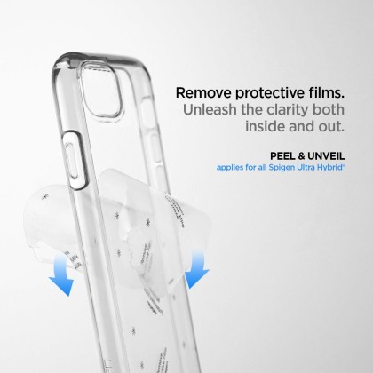 Удароустойчив твърд кейс за iPhone 11 Pro от Spigen Ultra Hybrid - Прозрачен
