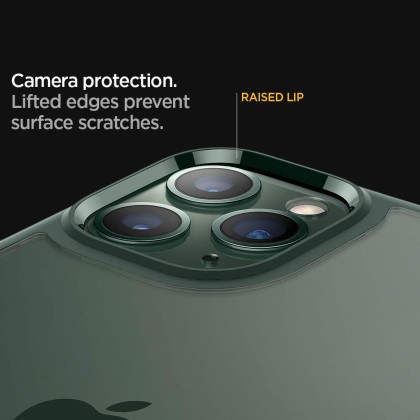 Удароустойчив твърд кейс за iPhone 11 Pro от Spigen Ultra Hybrid - Midnight Green