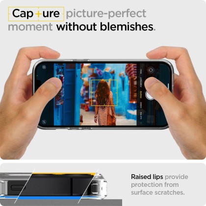 Удароустойчив твърд кейс за iPhone 12 Mini от Spigen Ultra Hybrid - Прозрачен