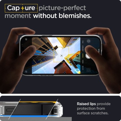 Удароустойчив твърд кейс за iPhone 12 Pro Max от Spigen Ultra Hybrid - Прозрачен