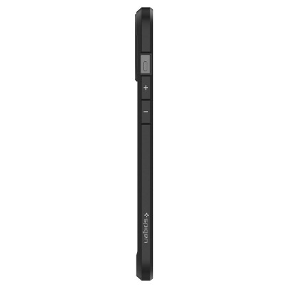 Удароустойчив твърд кейс за iPhone 12 / 12 Pro от Spigen Ultra Hybrid - Матово Черно