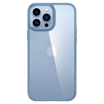 Удароустойчив твърд кейс за iPhone 13 Pro Max от Spigen Ultra Hybrid - Sierra Blue