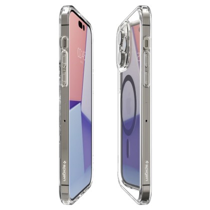 Удароустойчив кейс с MagSafe пръстен за iPhone 14 Pro от Spigen Ultra Hybrid Mag - Graphite