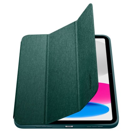 Текстителн калъф за iPad 10.9 2022 от Spigen Urban Fit - Midnight Green