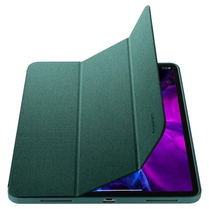 Текстителн калъф за iPad Pro 11 от Spigen Urban Fit - Midnight Green