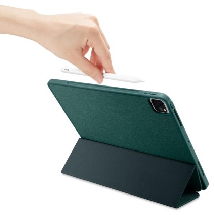 Текстителн калъф за iPad Pro 11 от Spigen Urban Fit - Midnight Green