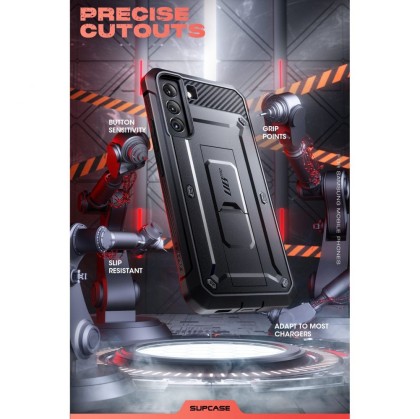 Удароустойчив калъф за Samsung Galaxy S22 от Supcase Unicorn Beetle Pro - Черен
