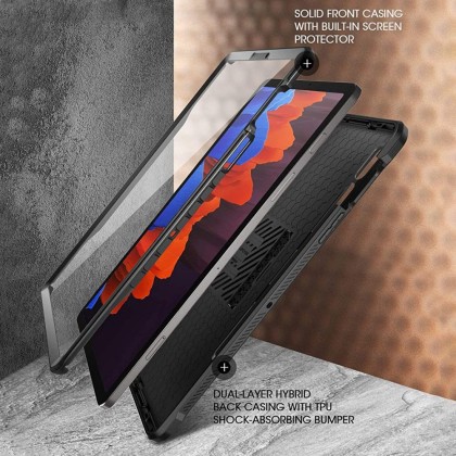 360 градусов калъф за Samsung Galaxy Tab S7 / S8 11.0 от Supcase Unicorn Beetle Pro - Черен