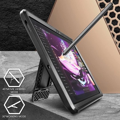 360 градусов калъф за Samsung Galaxy Tab S7 FE 5G 12.4 от Supcase Unicorn Beetle Pro - Черен