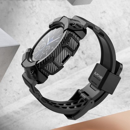 Калъф с каишка за Samsung Galaxy Watch 4 Classic (46mm) от Supcase Unicorn Beetle Pro - Черен