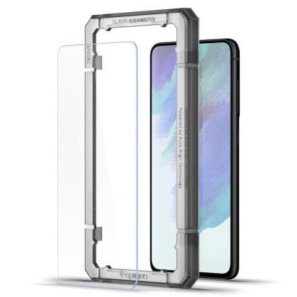 2 броя стъклени протектори за Samsung Galaxy S21 FE от Spigen ALM Glas.TR Slim 2-Pack - Прозрачни