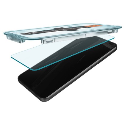 2 броя стъклени протектори за дисплей на Samsung Galaxy S22 от Spigen Glas.TR 