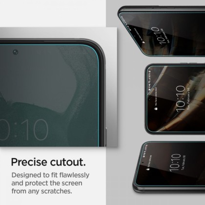2 броя стъклени протектори за дисплей на Samsung Galaxy S22+ Plus от Spigen Glas.TR 