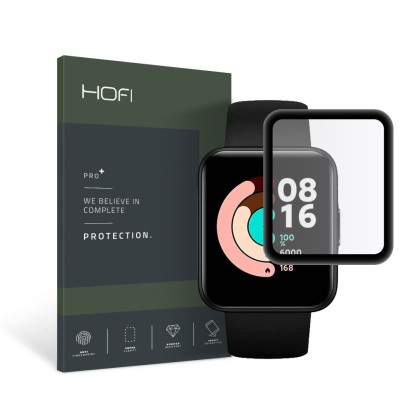 Хибридно стъкло за часовник Xiaomi Redmi Watch 2 Lite от Hofi Hybrid Pro+ - Черно