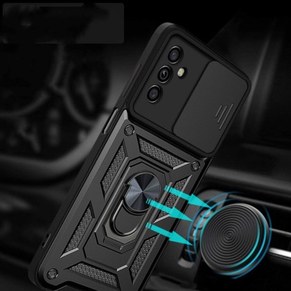 Удароустойчив калъф за Samsung Galaxy M23 5G от Tech-Protect CamShield Pro - Черен