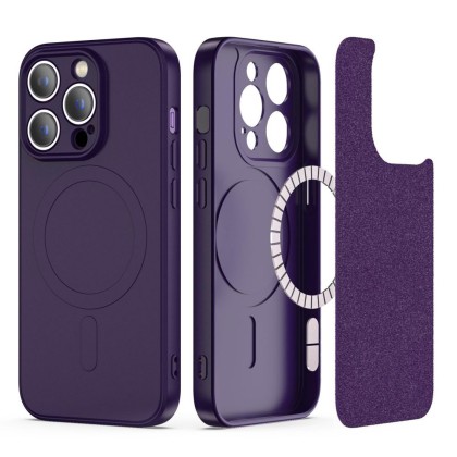 Твърд калъф с MagSafe пръстен за iPhone 14 Pro от Tech-Protect Icon MagSafe - Deep Purple