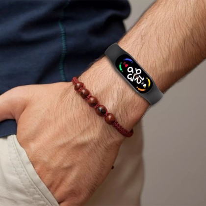 Силиконова каишка за Xiaomi Mi Smart Band 5 / 6 / 7 / NFC от Tech-Protect IconBand - Navy