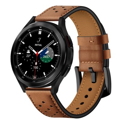 Кожена каишка за Samsung Galaxy Watch 4/5/5 Pro/6 от Tech-Protect Leather - Кафява