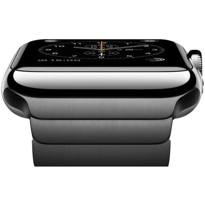 Стоманена верижка за Apple Watch 4/5/6/7/8/9/SE/Ultra (44/45/49 mm) от Tech-Protect LinkBand - Черна