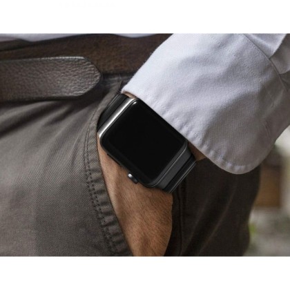 Стоманена верижка за Apple Watch 4/5/6/7/8/9/SE/Ultra (44/45/49 mm) от Tech-Protect LinkBand - Черна