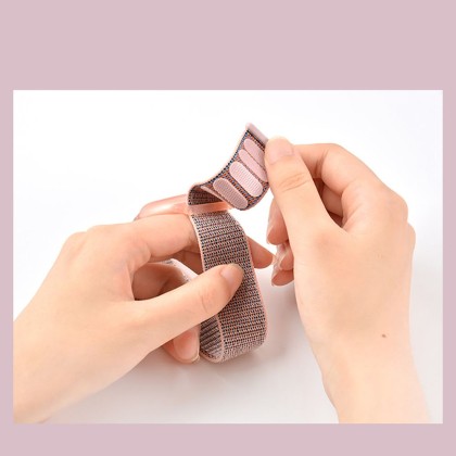 Плетена каишка с калъф за Apple AirTag от Tech-Protect Nylon - Розова