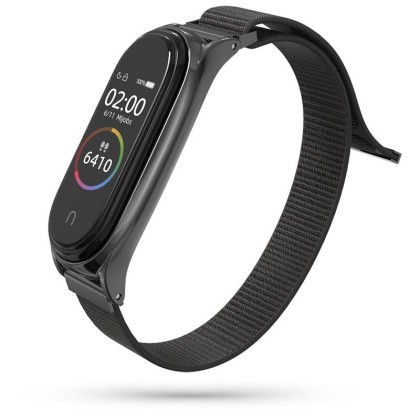 TECH-PROTECT NYLON XIAOMI MI SMART BAND 5 / 6 / 6 NFC BLACK