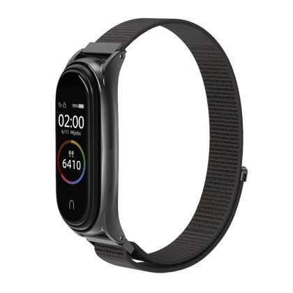 TECH-PROTECT NYLON XIAOMI MI SMART BAND 5 / 6 / 6 NFC BLACK