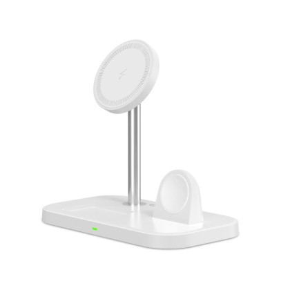 TECH-PROTECT QI15W-A22 3IN1 MAGNETIC MAGSAFE WIRELESS CHARGER WHITE