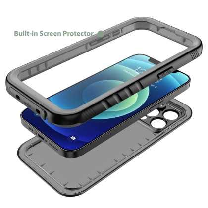 Водоустойчив кейс за iPhone 13 Mini от Tech-Protect Shellbox IP68 - Черен