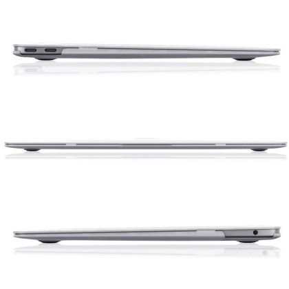 Тънък кейс за Apple Macbook Air 13 M2 / M3 / M4 / (2023-2025) от Tech-Protect Smartshell - Glitter Clear