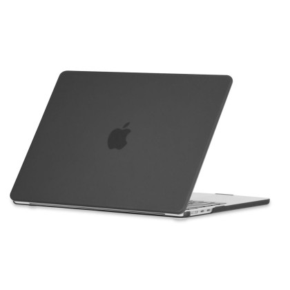 Тънък кейс за Apple Macbook Air 13 M2 / M3 / M4 / (2023-2025) от Tech-Protect Smartshell - Черен мат