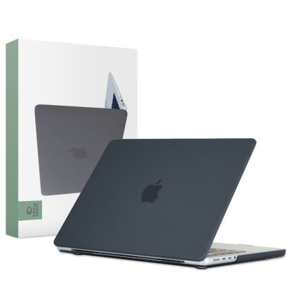 Тънък кейс за Apple Macbook Pro 16 M1/M2/M3 2021-2023 от Tech-Protect Smartshell - Черен мат