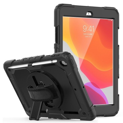 360 градусов калъф за таблет iPad 10.2 2019 / 2020 / 2021 от Tech-Protect Solid360 - Черен