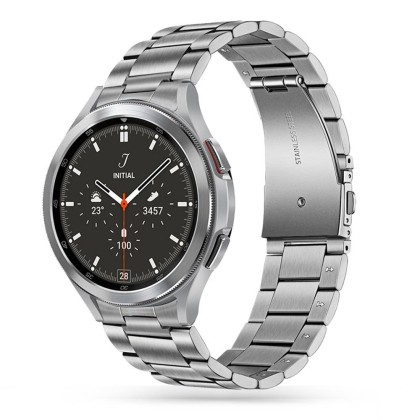 Стоманена верижка за Samsung Galaxy Watch 4/5/5 Pro/6 от Tech-Protect Stainless - Сребриста