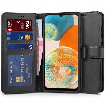 Кожен тефтер за Samsung Galaxy A23 5G от Tech-Protect Wallet - Черен
