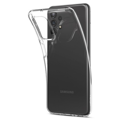 Удароустойчив, силиконов кейс за Samsung Galaxy A13 4G/LTE от Spigen Liquid Crystal - Прозрачен