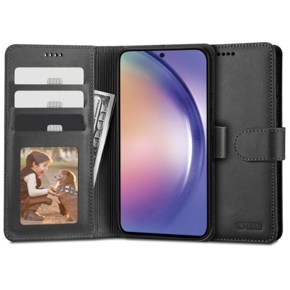 Кожен тефтер за Samsung Galaxy A54 5G от Tech-Protect Wallet - Черен