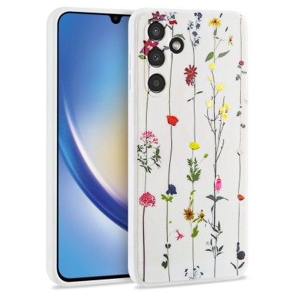 Силиконов кейс за Samsung Galaxy A34 5G от Tech-Protect Mood - Garden White