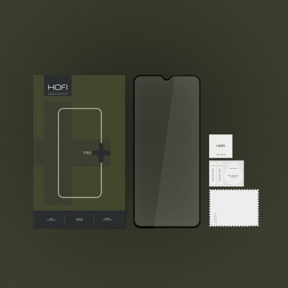 Стъклен протектор FULL GLUE за Motorola Moto E13 от Hofi Glass Pro+ - Черен