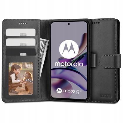 Кожен тефтер за Motorola Moto G13 / G23 / G53 5G от Tech-Protect Wallet - Черен