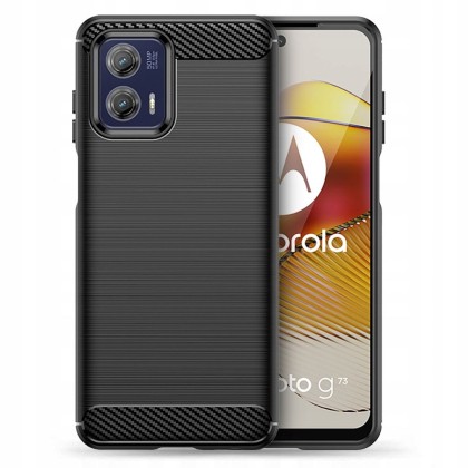 Удароустойчив кейс за Motorola Moto G73 5G от Tech-Protect TPUcarbon - черен
