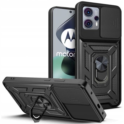 Удароустойчив калъф за Motorola Moto G13 / G23 от Tech-Protect CamShield Pro - Черен